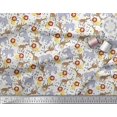 thumbnail image 3 of Soimoi White Polyester Crepe Fabric Lion,Giraffe & Elephant Kids Decor Fabric Printed BTY 42 Inch Wide, 3 of 3