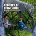 thumbnail image 4 of CLAM Quick-Set Traveler 6 x 6 Foot Portable 4 Sided Canopy Shelter, Blue, 4 of 9