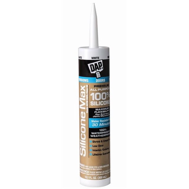 Dap 10.1 oz Premium All-Purpose Silicone Rubber Sealant, Clear