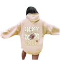 thumbnail image 5 of WEAIXIMIUNG Fall Sweatshirts for Women Plus Size Ladies' Autumn and Winter Fashionable Rugby Print Hooded Sweatshirt, 5 of 5