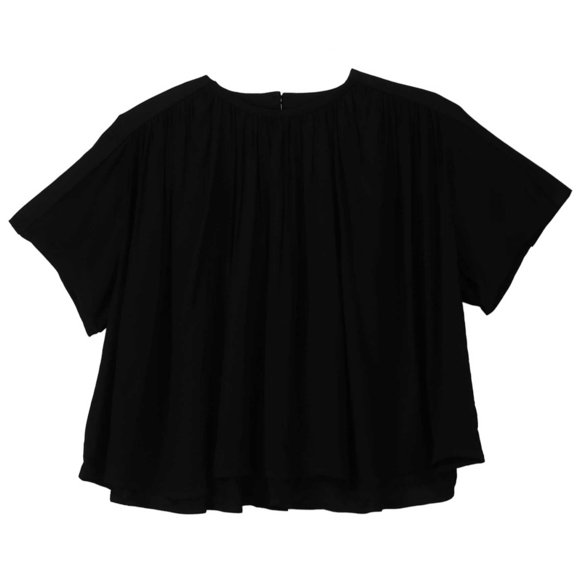 Proenza Schouler Women's Black Short Sleeve Top Blouse - 4