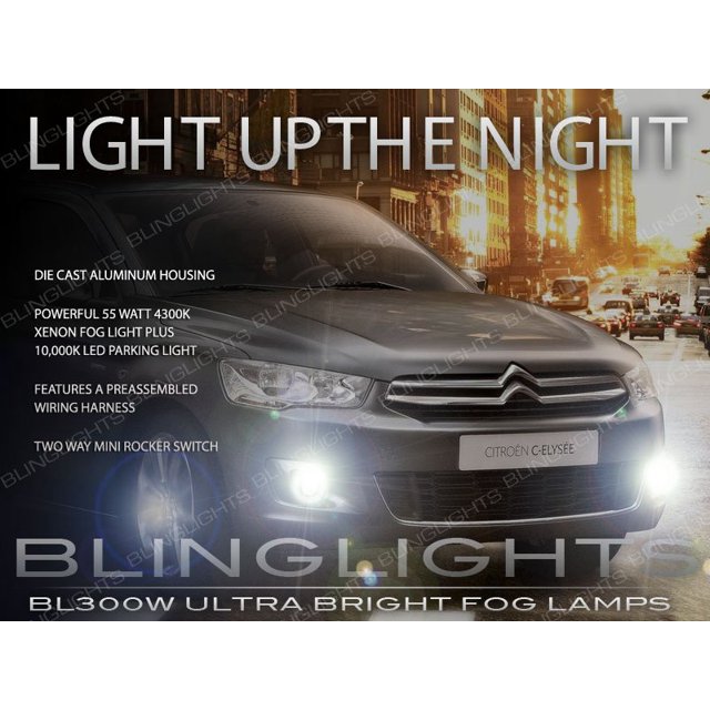 For 2013 2014 2015 Peugeot 301 Xenon Fog Lamp Driving Light Kit