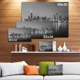 thumbnail image 4 of Tableau moderne imprimée sur toile Design Art chicago noir et blanc, 4 of 4