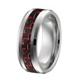 thumbnail image 2 of Men's Titanium Ring w/Carbon Fibre Inlay, 2 of 4