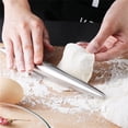 thumbnail image 4 of EGNMCR Stainless Steel Rolling Pin For Baking Fudge, Pizza, Pies, Pastries, Pasta, Dough, Cookies Rolling pin, 4 of 5