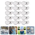 thumbnail image 3 of 1 Ensemble 48 Pcs Boutons de Jeans Sans Couture Réglables Détachables en Métal (Argent), 3 of 8