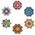 thumbnail image 1 of Painting Coasters Diy  Art Coasters With Holder Cork Pads For Spring Summer Party Home Decor, 1 of 13
