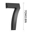 thumbnail image 2 of RXIRUCGD 3 Inch Black Modern House Numbers Mailbox Numbers 0-9 Self-Adhesive Street Door Home Address Metal Numbers For Outside Or Inside Signs Easy Install, 2 of 2