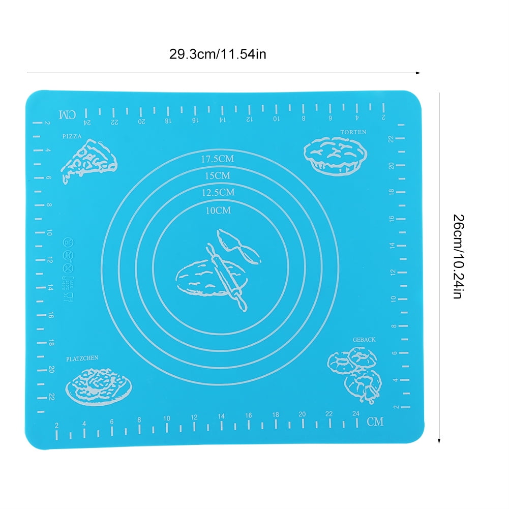 Baking Mat Silicone Baking Mat Silicone Blue Anti Slip Silicone Baking Mat Non Stick Rolling Dough Pad For Bakeware Liner