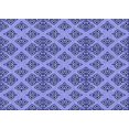 thumbnail image 1 of Ahgly Company Tapis d'Intérieur Lavable en Machine Rectangle Transitionnel Jeans Bleu, 2 Pieds x 3 Pieds, 1 of 7