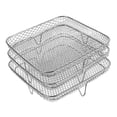 thumbnail image 4 of simhoa Grille de Friteuse à Air Chaud en Acier Inoxydable à 3 Niveaux Grille de BBQ pour Rôtir Cuisson Domestique, 4 of 8