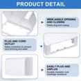 thumbnail image 3 of Uxcell 7.87 x 4.72 x 3.15 Inch Outlet Cover Box, White, 3 of 7