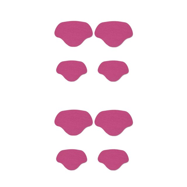 mmirethe Semelles Souples Talon Talon pour Talons Hauts Support Talon Réparation Bâton rose Rouge 2Set