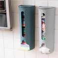 thumbnail image 3 of fastboy Kitchen Wall-Mounted Plastic Bag Storage Holder Garbage Pouch Saver Organizer Dispenser, Gray, 3 of 8
