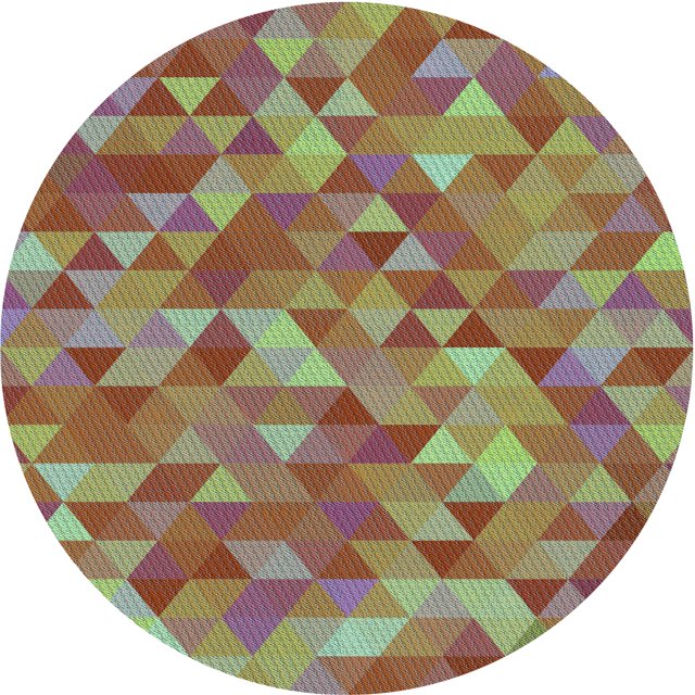 Ahgly Tapis Rond Lavable en Machine Intérieur Transitionnel Rouge Châtaigne, 5 Pieds Rond