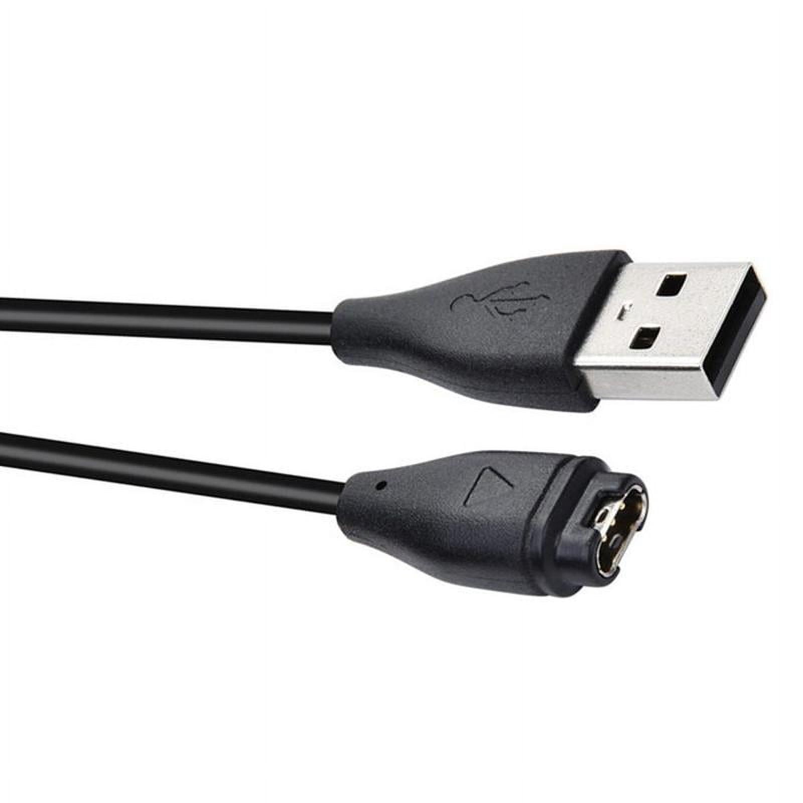 Garmin Watch Charging Cable, 3.28ft USB Cable for Fenix 5/6/7 Vivoactive Forerunner, TPE Material, Data Sync, Overheat Protection, Compatible Accessory