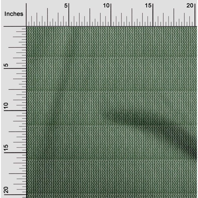oneOone Tissu Popeline de Coton Imprimé Chevron au Mètre 56 Pouces de Large