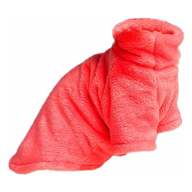 Youkk Fine Workmanship Meets Style In Hairless Cat Hoodie Easy To Clean Woolen Winter Coat For Kitten Pink L