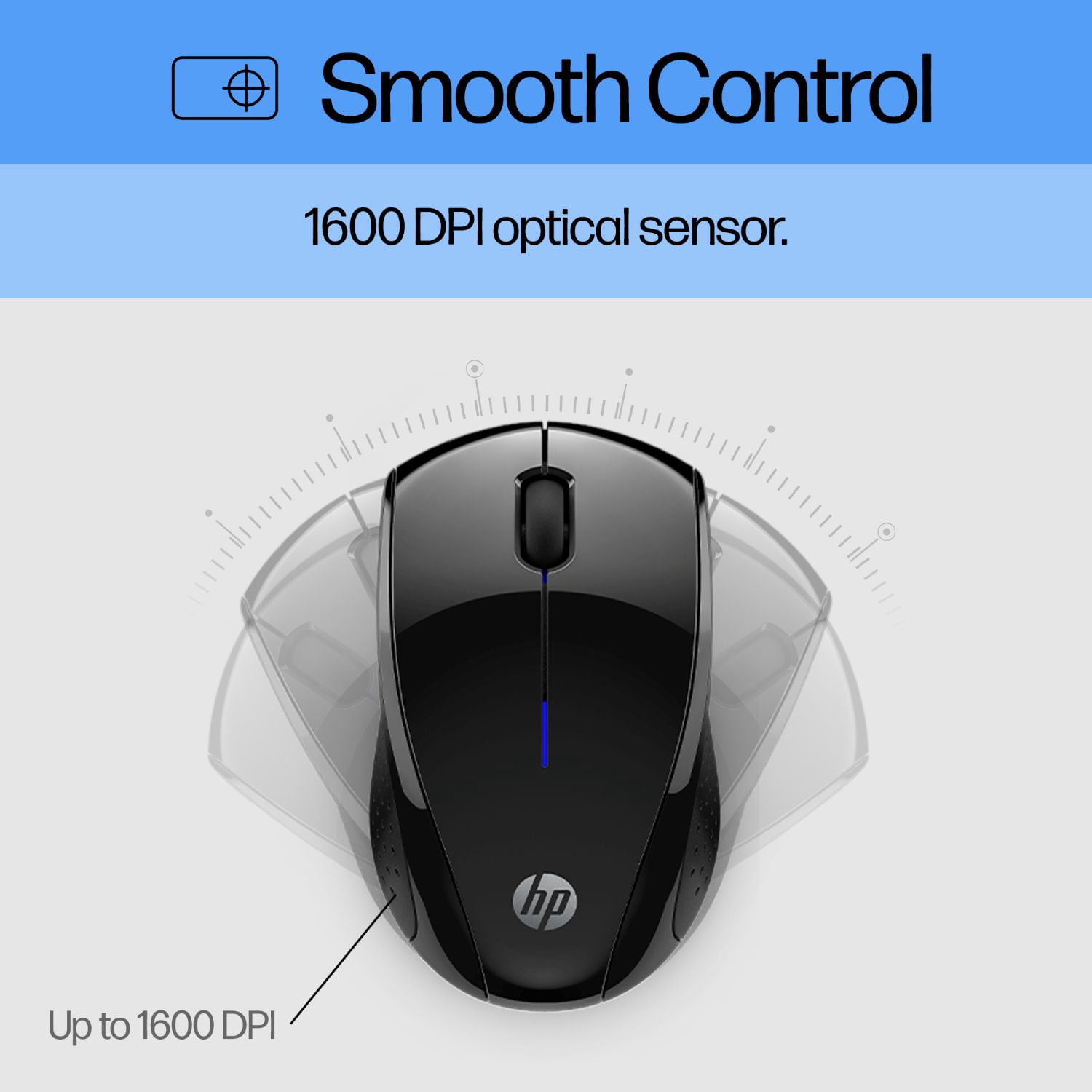 Souris sans fil HP 221 – Noir