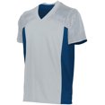 thumbnail image 2 of ASI 265.169.XS Chandail de Football Réversible pour Jeunes avec Drapeau, Argent et Bleu Marine - Très Petit, 2 of 6