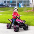 thumbnail image 2 of Aosom 12V Kids ATV with Music, Headlights, High & Low Speed, Pink, 2 of 10