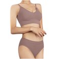 thumbnail image 1 of Birdeem Soutien-Gorge pour Femmes Sans Coutures Grande Taille Dos Échancré Sans Traces Aguichant Dos Froncé sous-Vêtements Ensemble de sous-Vêtements Deux Pièces, 1 of 1