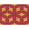 thumbnail image 1 of Ahgly Company Machine Washable Indoor Rectangle Transitional Crimson Red Area Rugs, 4' x 6', 1 of 7