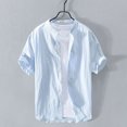 thumbnail image 2 of Timegard Womens Summer Tops Plus Size Short Sleeve Button down Lightweight Casual Tops Basic Shirts, 2 of 5