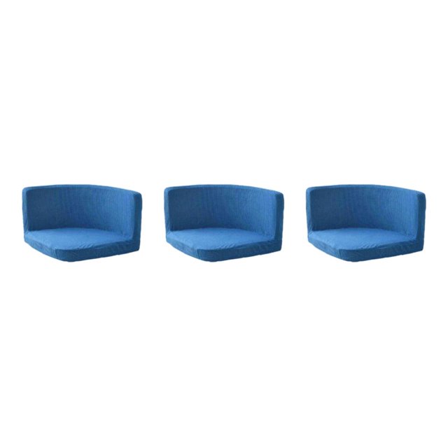 Maytalsory Soft And Durable Chair Cover Chairs With Style And Functionality Polyester Trilateral Chair Covers Multifunctional Grey blue 3Set