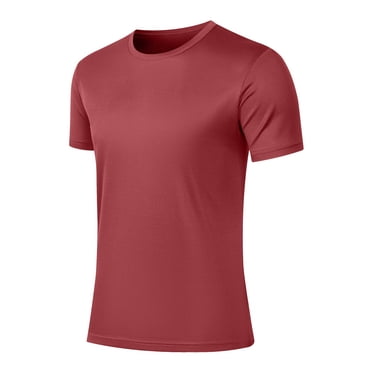 Kaemgyyd Big and Tall Compression Shirt Men Summer Lightweight Breathable Short Sleeve Crew Neck Tees Tops for Running Sport Workout