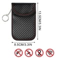 thumbnail image 3 of Cagogo RFID Key Fob Protector, 2 Pack Car Key Signal Blocking Bag, Anti-Theft RFID Blocker Pouch, Anti-Hacking Case for Keyless Entry Vehicles, Leather Key Fob Cover for Car Keys and House Keys, 3 of 6