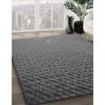 thumbnail image 3 of Ahgly Company Tapis d'Intérieur Lavable à la Machine, Carré, Transitionnel, Gris Canon, Tapis de Zone, 6 Pieds Carré, 3 of 7