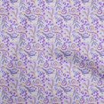 thumbnail image 1 of oneOone Velvet Purple Fabric Floral Sewing Craft Projects Fabric Prints By Yard 58 Inch Wide, 1 of 4