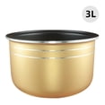 thumbnail image 2 of Graflsoa Premium Gold Non-Stick Rice Cooker Inner Pot - Extra Thick Aluminum Alloy, 2L/3L/4L/5L Universal Fit, Durable & Healthy Design, 2 of 4