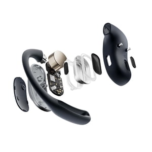 Refurbished Shokz T511-ST-BK-US OpenFit Air True Wireless Earbuds with DirectPitch Technology, Black
