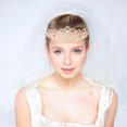 thumbnail image 2 of Wedding Bridal Prom Shining Crystal Rhinestones Crown Tiara Headband (Gold), 2 of 7