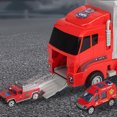 thumbnail image 4 of Fire Engine Engineering Truck Vehicle Storage Container Truck Fire Engine Engineering Truck Vehicle Alloy Pull Back Car Toy For Kids Christmas Gift, 4 of 7
