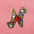 thumbnail image 4 of Christmas Letters Keychain 26 Letters Rhinestone Pendant, 4 of 8