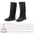 thumbnail image 2 of Unique Bargains Leg Gaiters, Waterproof Shoe Covers Adjustable Snow Boot Gaiter, Black, XS, 2 of 6