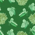 thumbnail image 1 of Ahgly Company Machine Washable Indoor Square Transitional Green Area Rugs, 5' Square, 1 of 7
