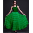 thumbnail image 2 of Phagun Jupe Longue Décontractée Verte pour Femmes, Maxi d'Été, Vêtements Indiens-18, 2 of 6