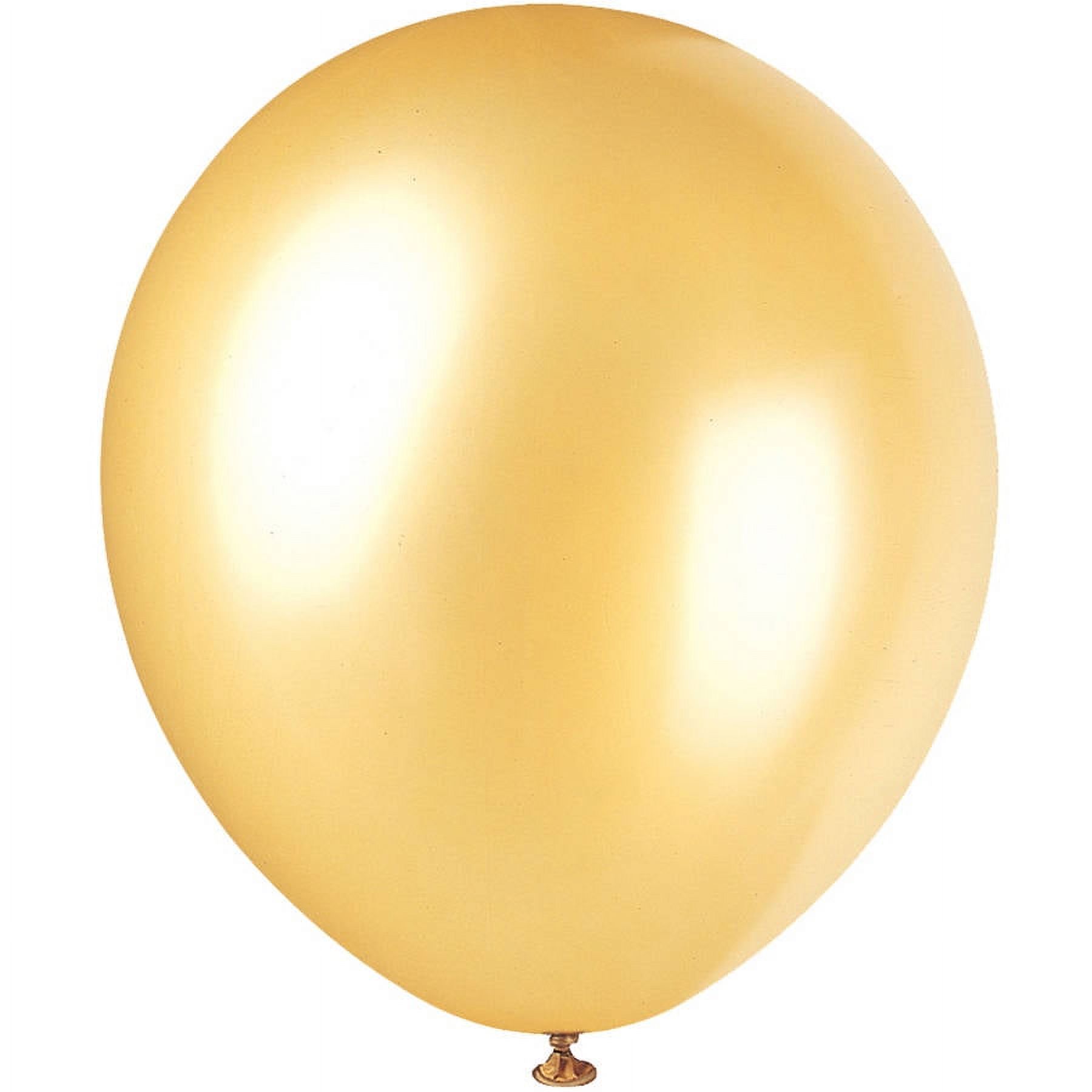 12" GOLD BALLOONS 8ct