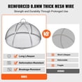 thumbnail image 3 of VEVOR Firepit Spark Screen Lid, 40" Diameter, Outdoor Firepit Ring Cover Round Accessories, Fire Pit Metal Cover, Easy-Opening, 3 of 9