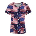 thumbnail image 4 of LSLJS T-Shirt Ample Décontracté pour Femme, Uni, Col Rond, Manches Courtes, Poches, Chandail à Enfiler, Hauts; Sarraus pour Femmes Grande Taille, 4 of 5