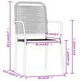 thumbnail image 4 of vidaXL 7 Piece Garden Dining Set Black, 4 of 4