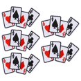 thumbnail image 3 of Bag Applique, Cloth Material DIY T-shirt Fabric Sticker Poker Ace Pattern Iron On Patch, 5Pcs For Bed Sheet Curtain Hat Shoe, 3 of 8