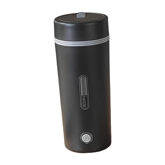GROWTH TANK Portable Electric Heating Kettle Stainless Steel Tea Coffee Kettle Water Boiler Black