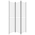 thumbnail image 2 of vidaXL 3-Panel Room Divider White 150x220 cm Fabric, 2 of 5