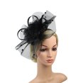 thumbnail image 1 of Cocktail Chapeau Sinamay Fascinator Mariage Église Kentuky Derby Robe de Soirée, 1 of 7