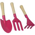 thumbnail image 2 of 3 PCS Garden Tools Pot Planting Tools Mini Shovel Gardening Tools for Family Kids (Pink), 2 of 6